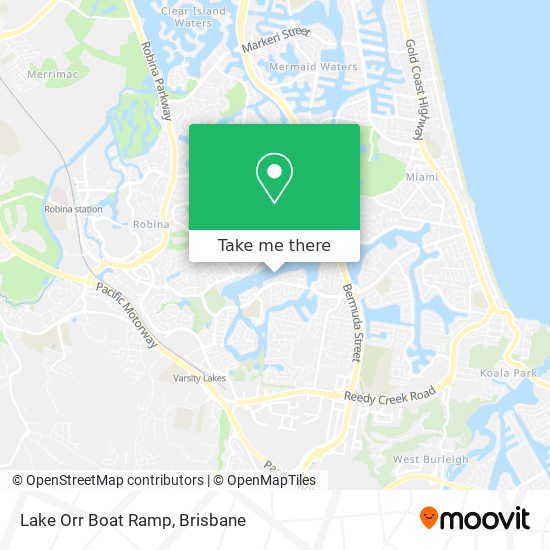 Lake Orr Boat Ramp map