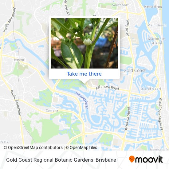 Gold Coast Regional Botanic Gardens map