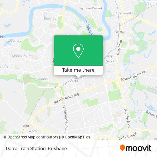 Darra Train Station map
