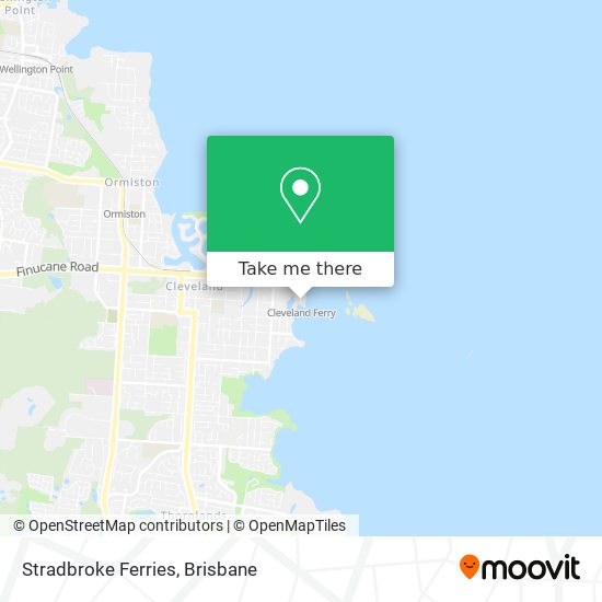 Stradbroke Ferries map