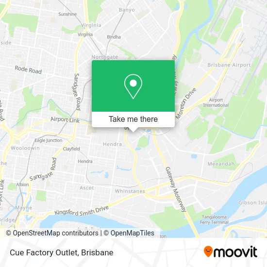 Cue Factory Outlet map