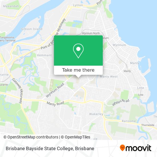 Brisbane Bayside State College map