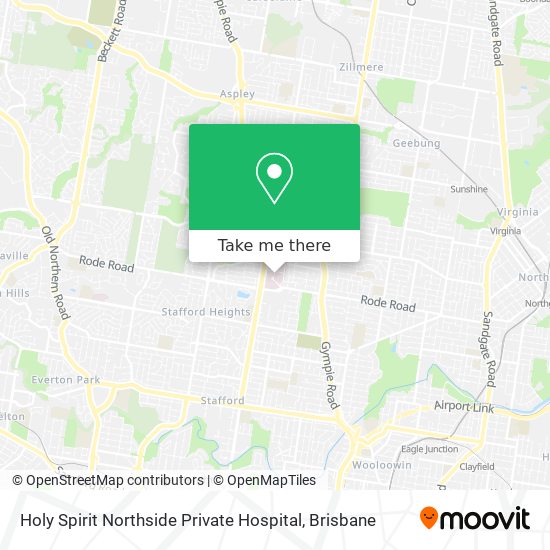 Holy Spirit Northside Private Hospital map