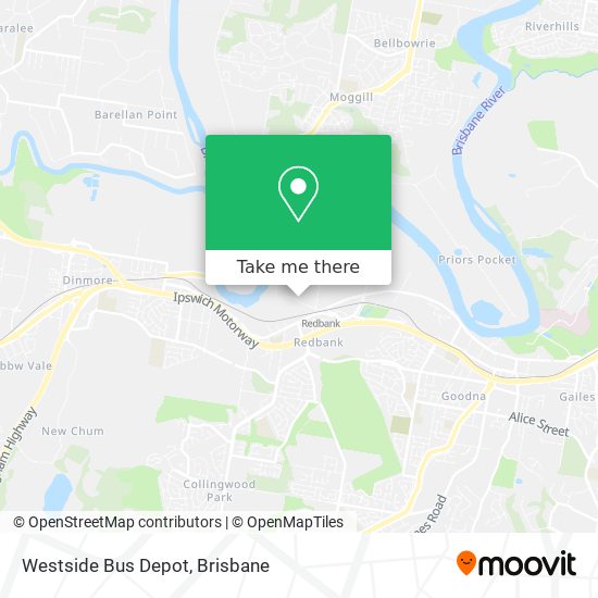 Westside Bus Depot map