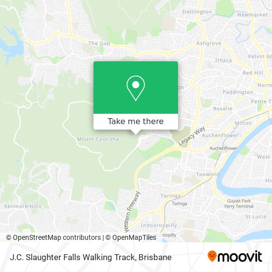 J.C. Slaughter Falls Walking Track map