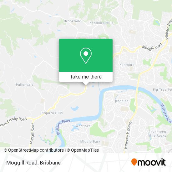 Moggill Road map