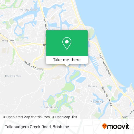 Tallebudgera Creek Road map