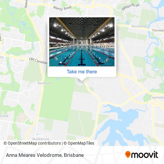 Mapa Anna Meares Velodrome