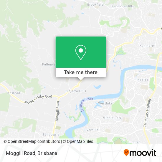 Moggill Road map
