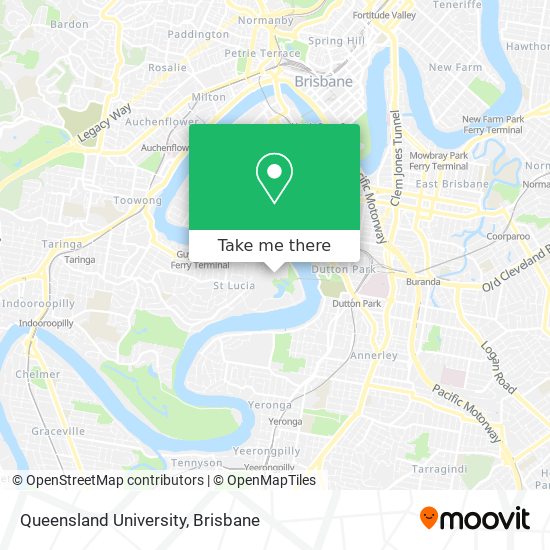 Mapa Queensland University
