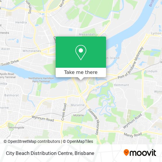 City Beach Distribution Centre map