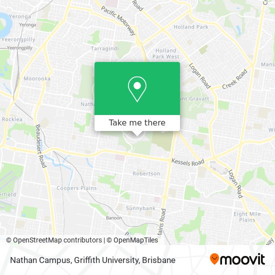 Nathan Campus, Griffith University map