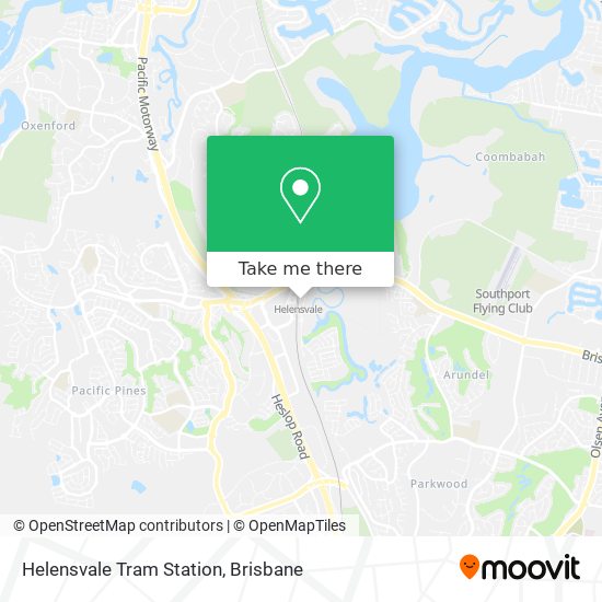 Helensvale Tram Station map