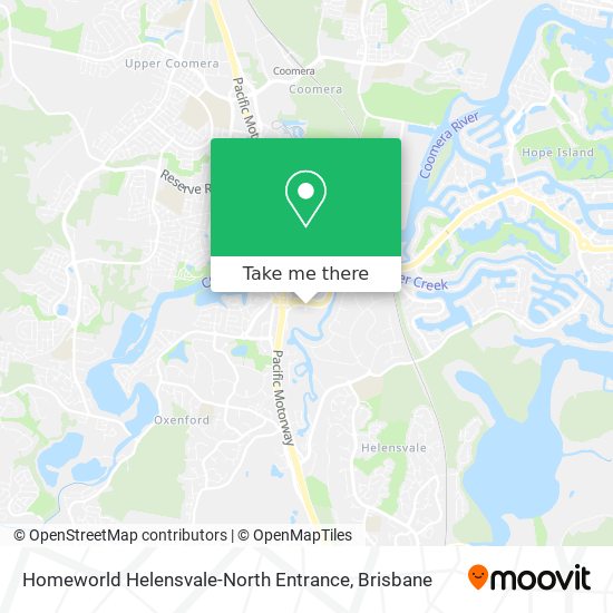 Homeworld Helensvale-North Entrance map