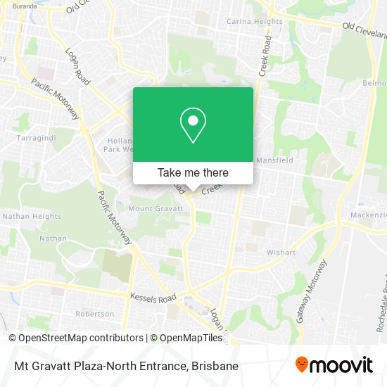 Mt Gravatt Plaza-North Entrance map