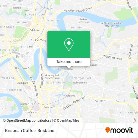 Brisbean Coffee map