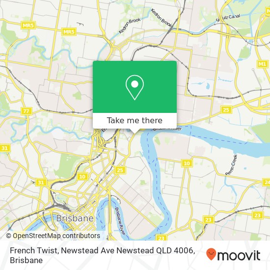 French Twist, Newstead Ave Newstead QLD 4006 map