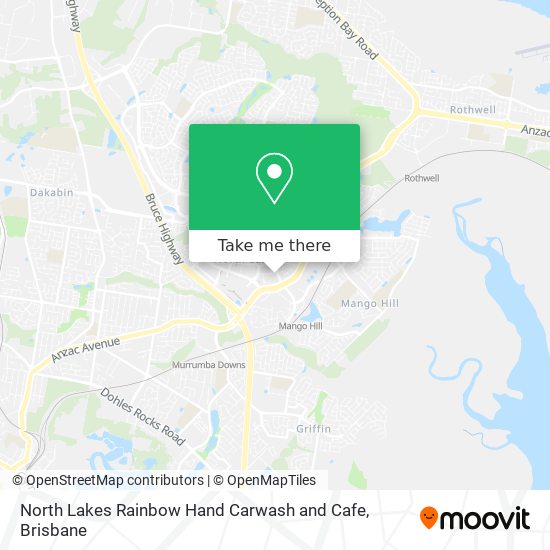 North Lakes Rainbow Hand Carwash and Cafe map