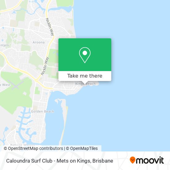 Caloundra Surf Club - Mets on Kings map