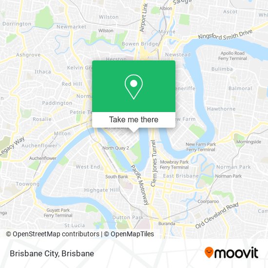 Brisbane City map
