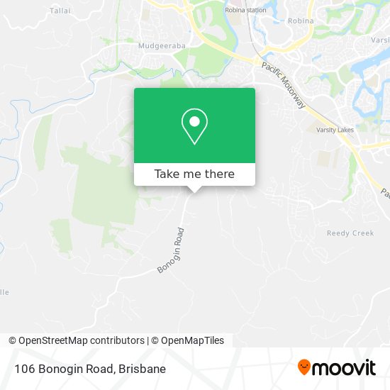 106 Bonogin Road map