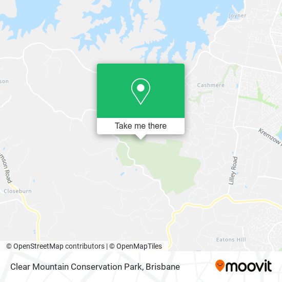 Clear Mountain Conservation Park map