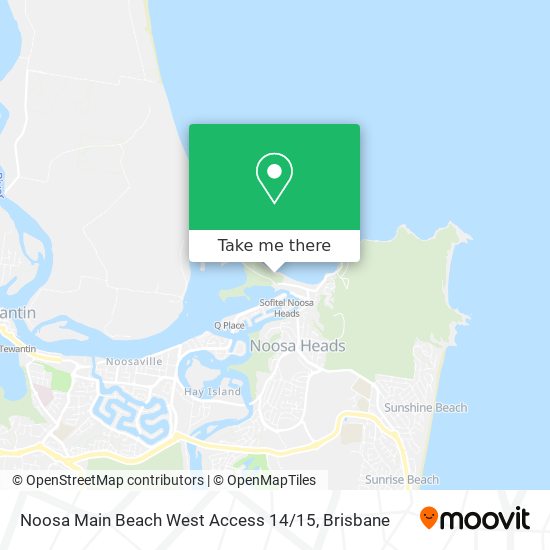 Noosa Main Beach West Access 14 / 15 map