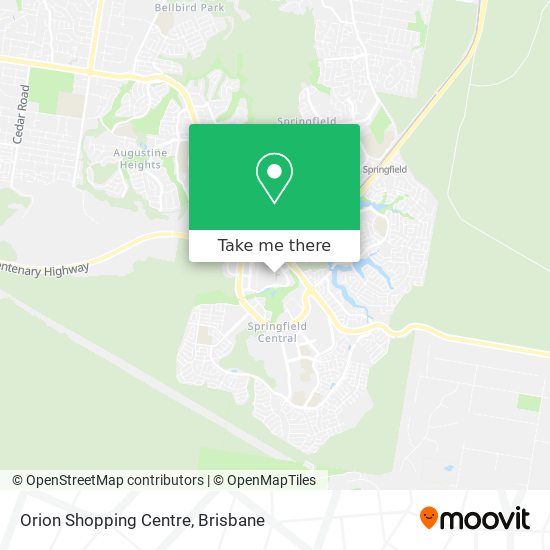 Mapa Orion Shopping Centre