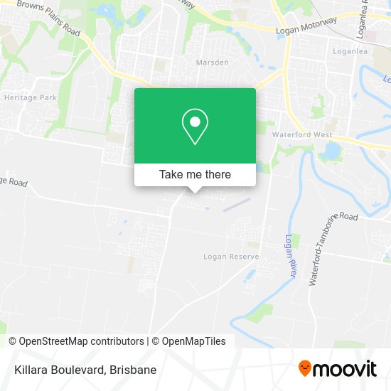 Killara Boulevard map