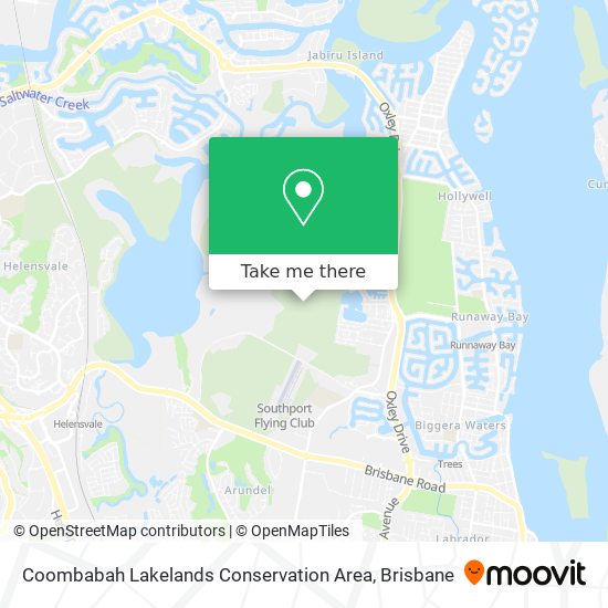 Coombabah Lakelands Conservation Area map