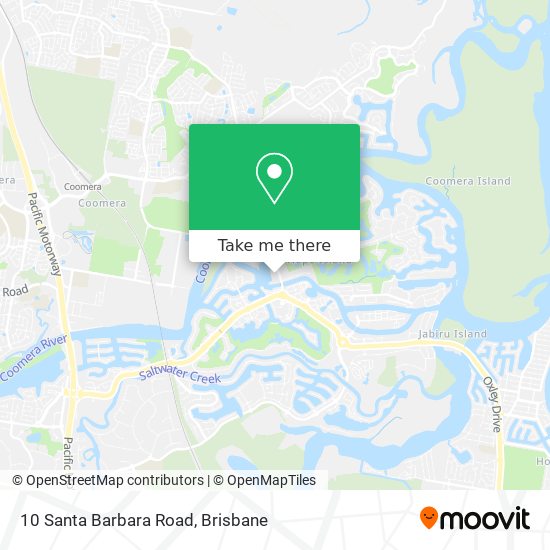 10 Santa Barbara Road map