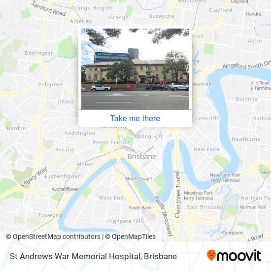 Mapa St Andrews War Memorial Hospital