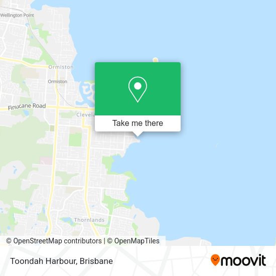 Toondah Harbour map