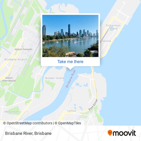 Brisbane River map