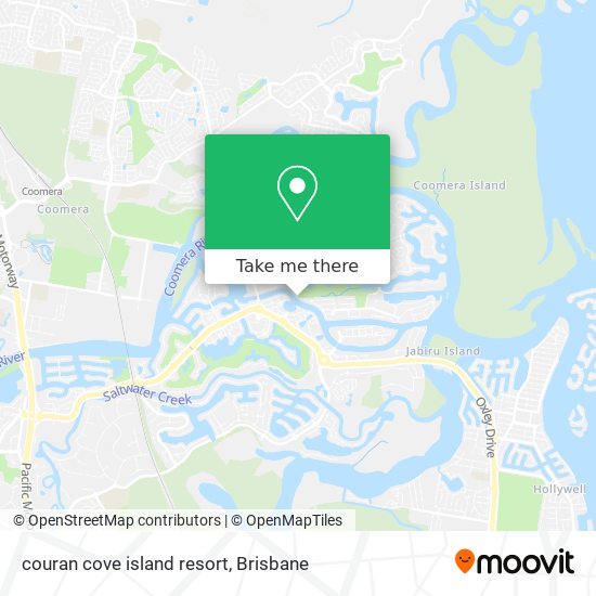 couran cove island resort map