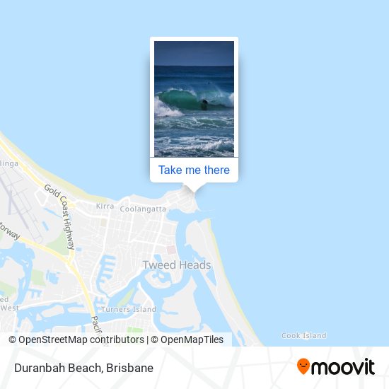 Duranbah Beach map
