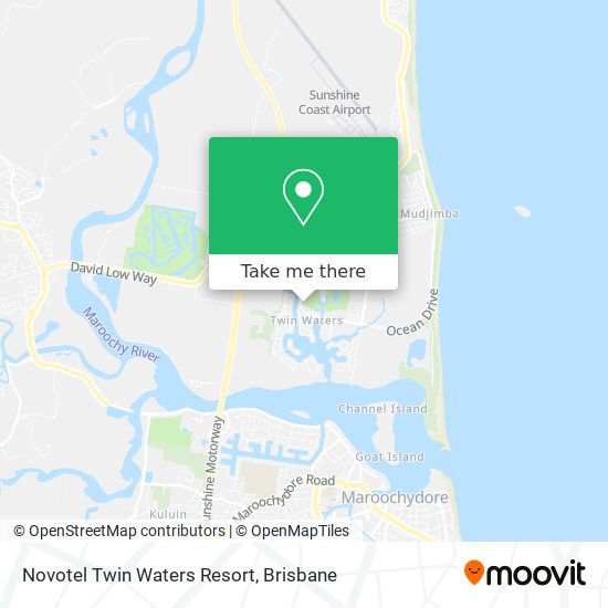 Novotel Twin Waters Resort map