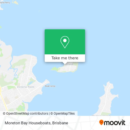 Moreton Bay Houseboats map