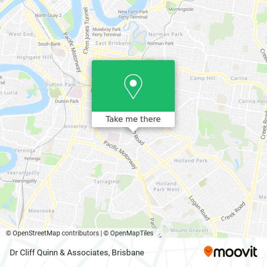 Dr Cliff Quinn & Associates map