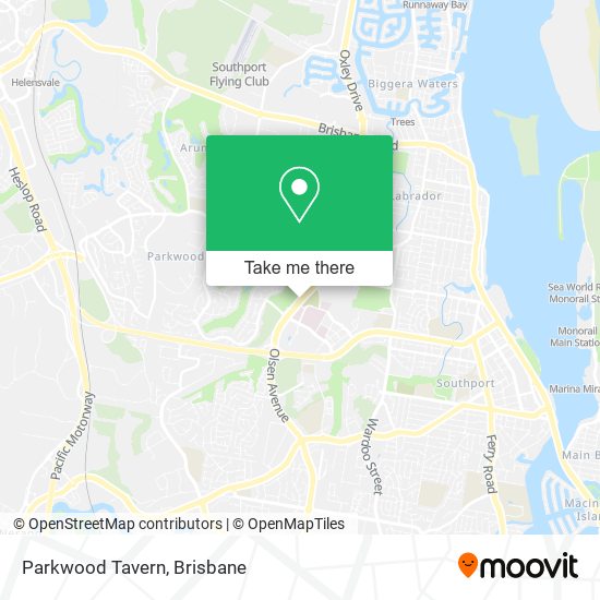 Parkwood Tavern map