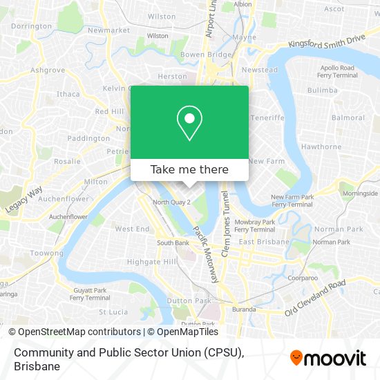 Community and Public Sector Union (CPSU) map