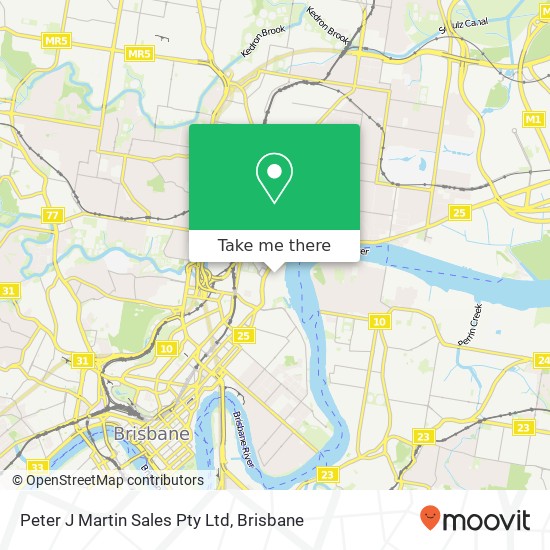 Peter J Martin Sales Pty Ltd map