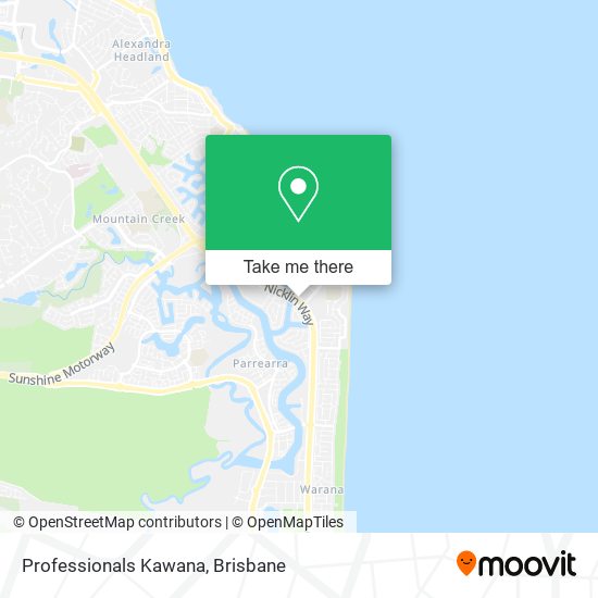 Professionals Kawana map