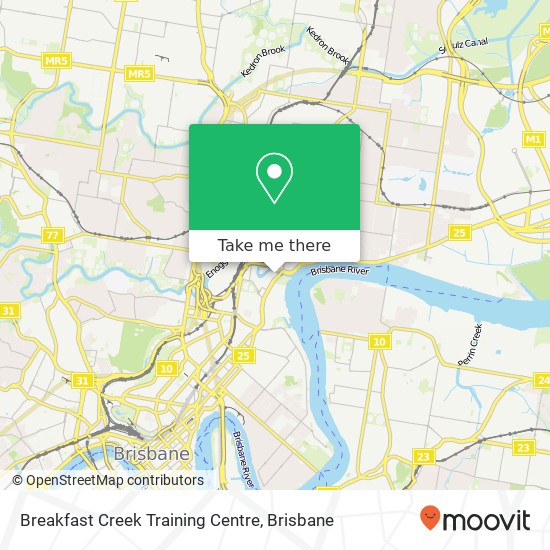 Breakfast Creek Training Centre map