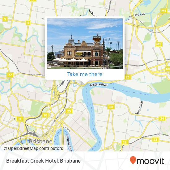 Breakfast Creek Hotel map