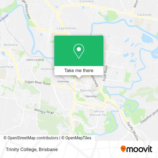 Mapa Trinity College