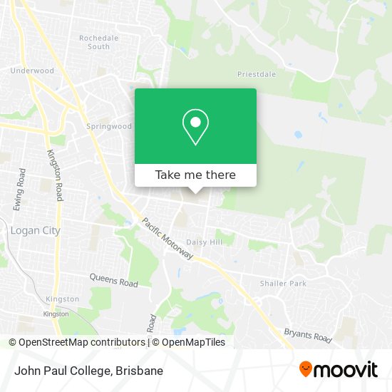 John Paul College map