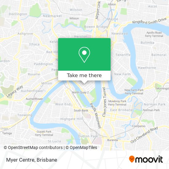 Myer Centre map