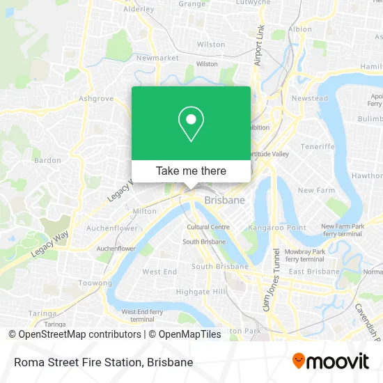 Mapa Roma Street Fire Station