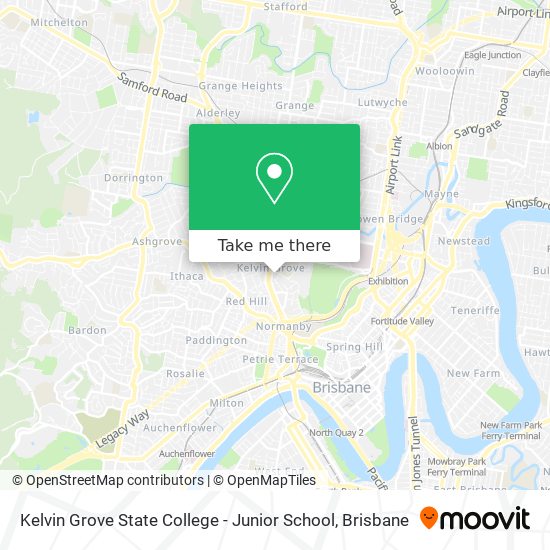 Kelvin Grove State College - Junior School map